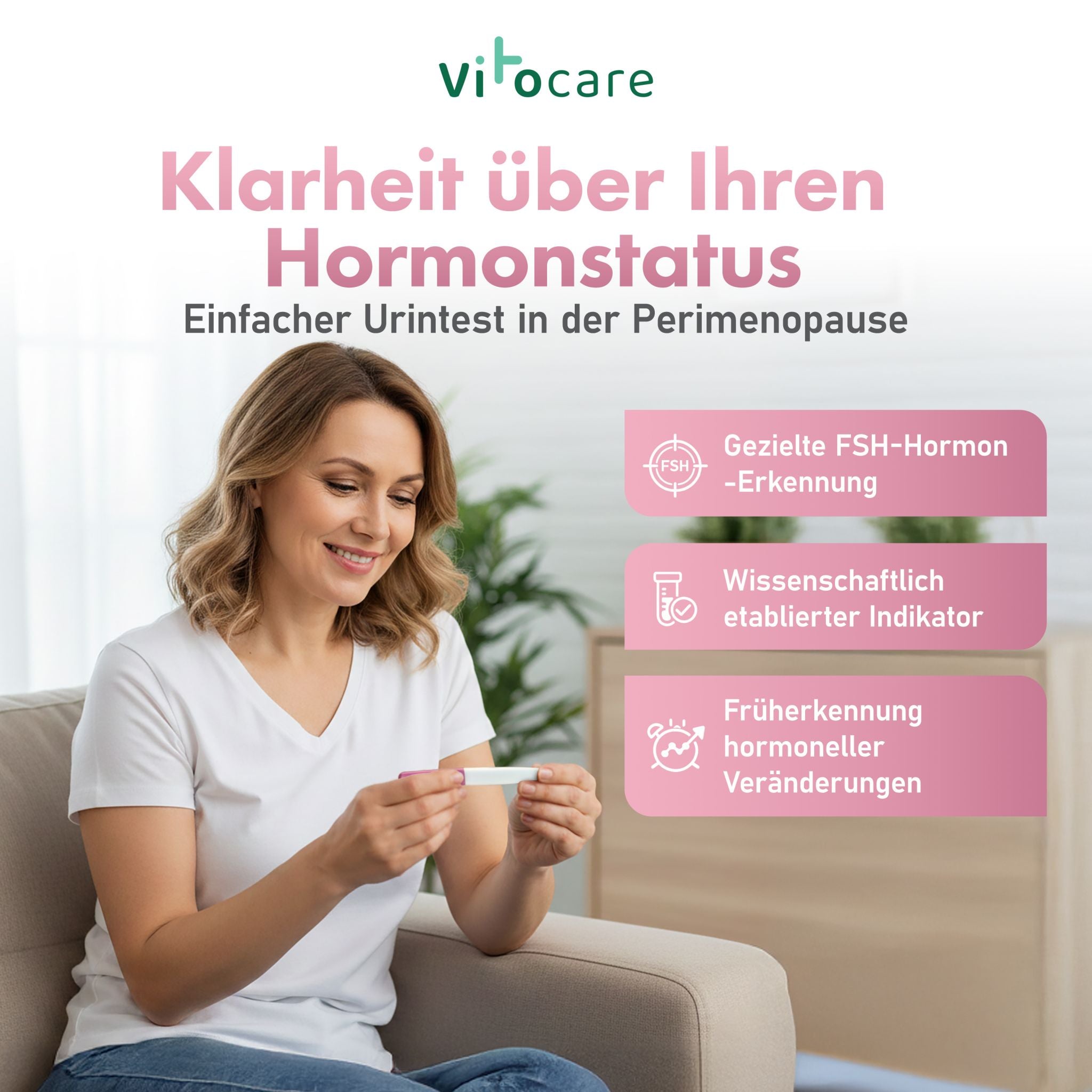 Wechseljahre Test FSH | Menopause Selbsttest f. Zuhause 2x