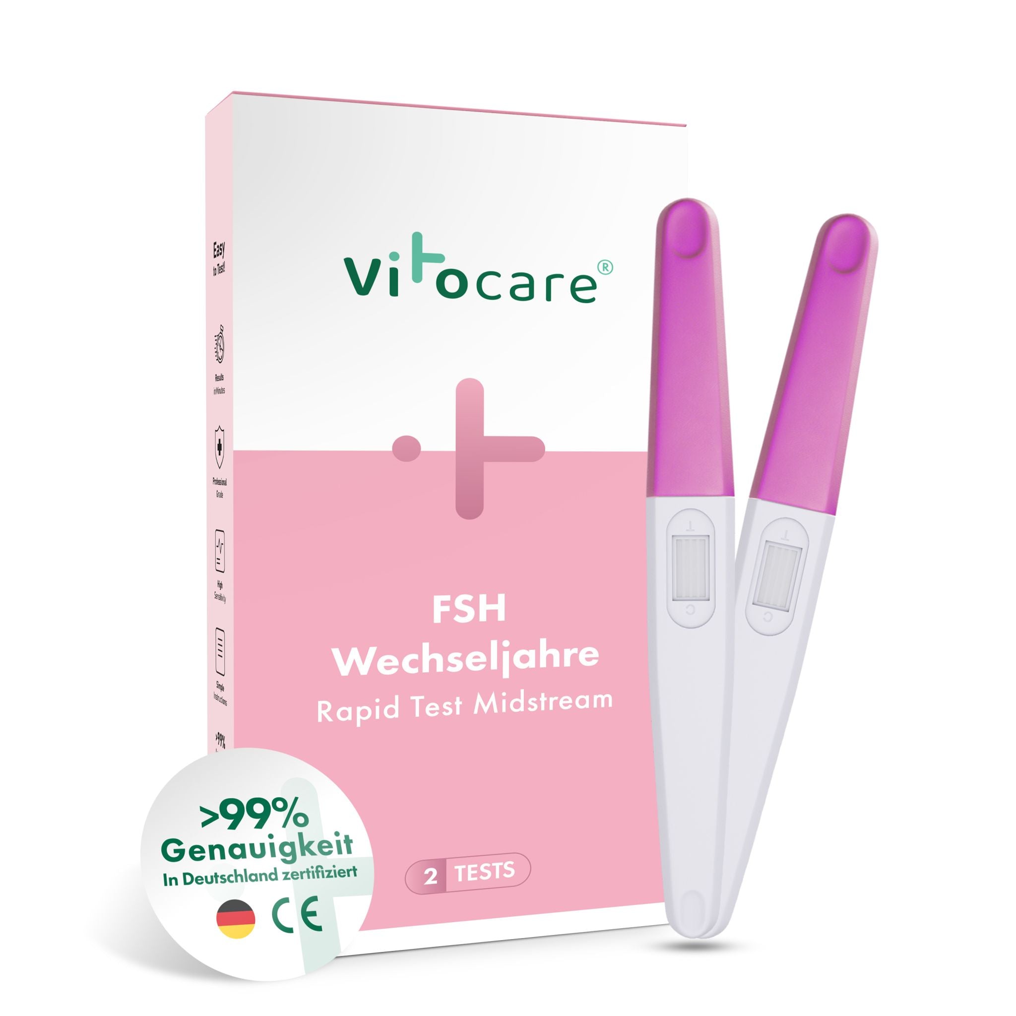 Wechseljahre Test FSH | Menopause Selbsttest f. Zuhause 2x