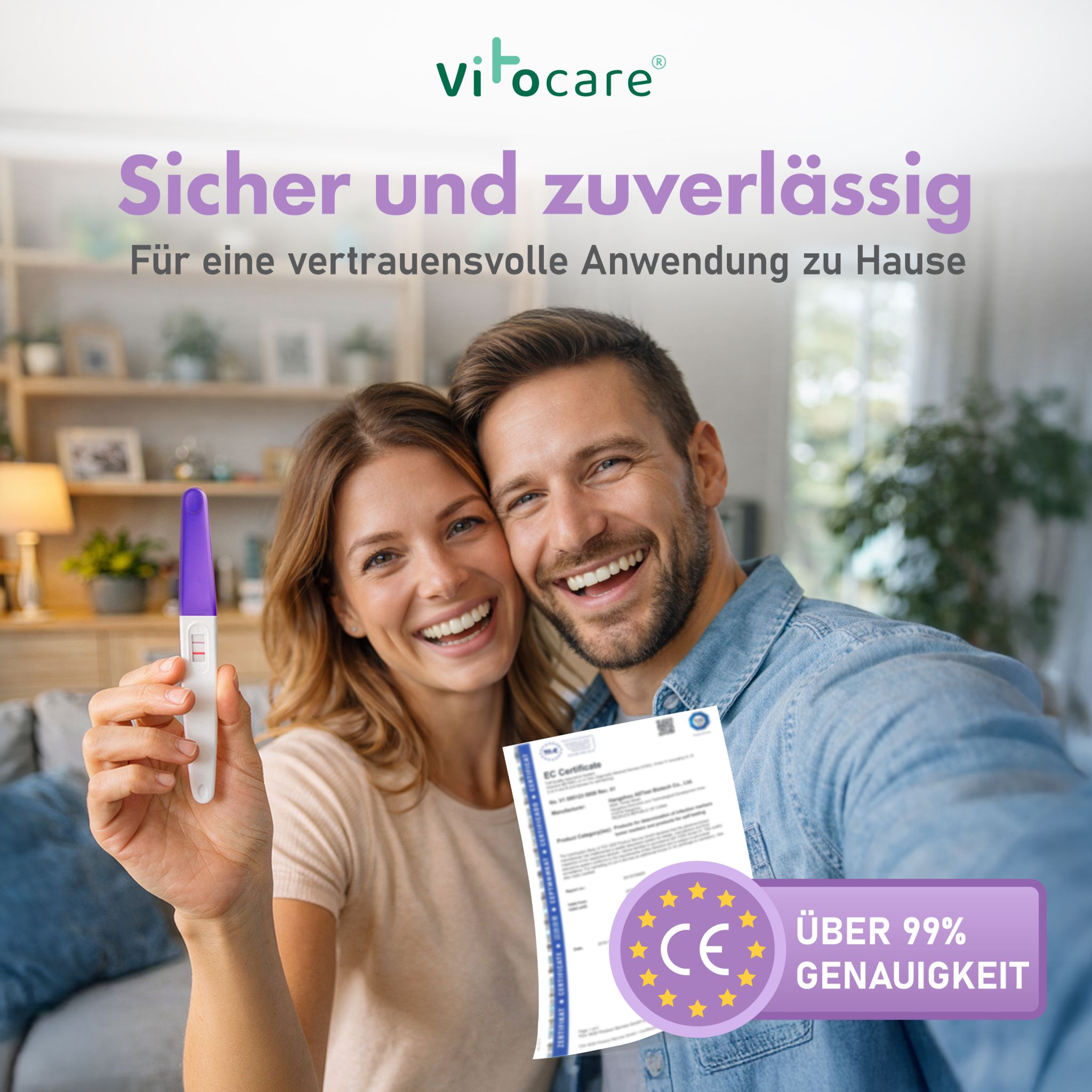 Schwangerschaftstest Frühtest hCG | 5er f. Zuhause