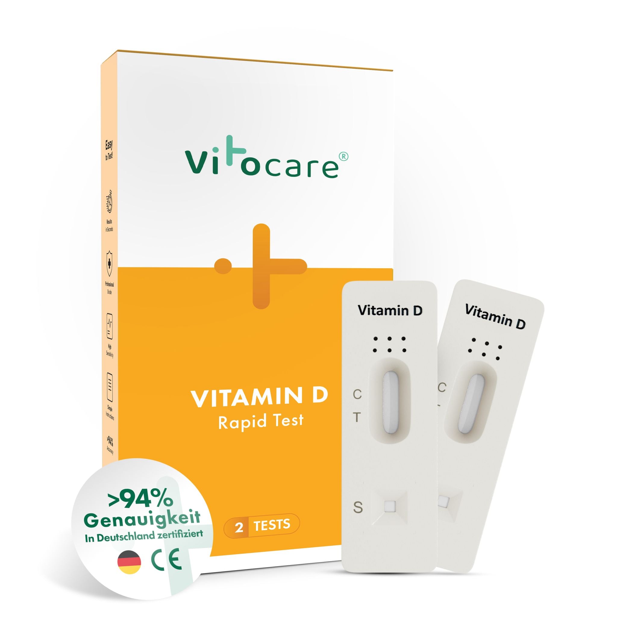 Vitamin D Test f. Zuhause | Vitamin D Mangel Selbsttest 2x