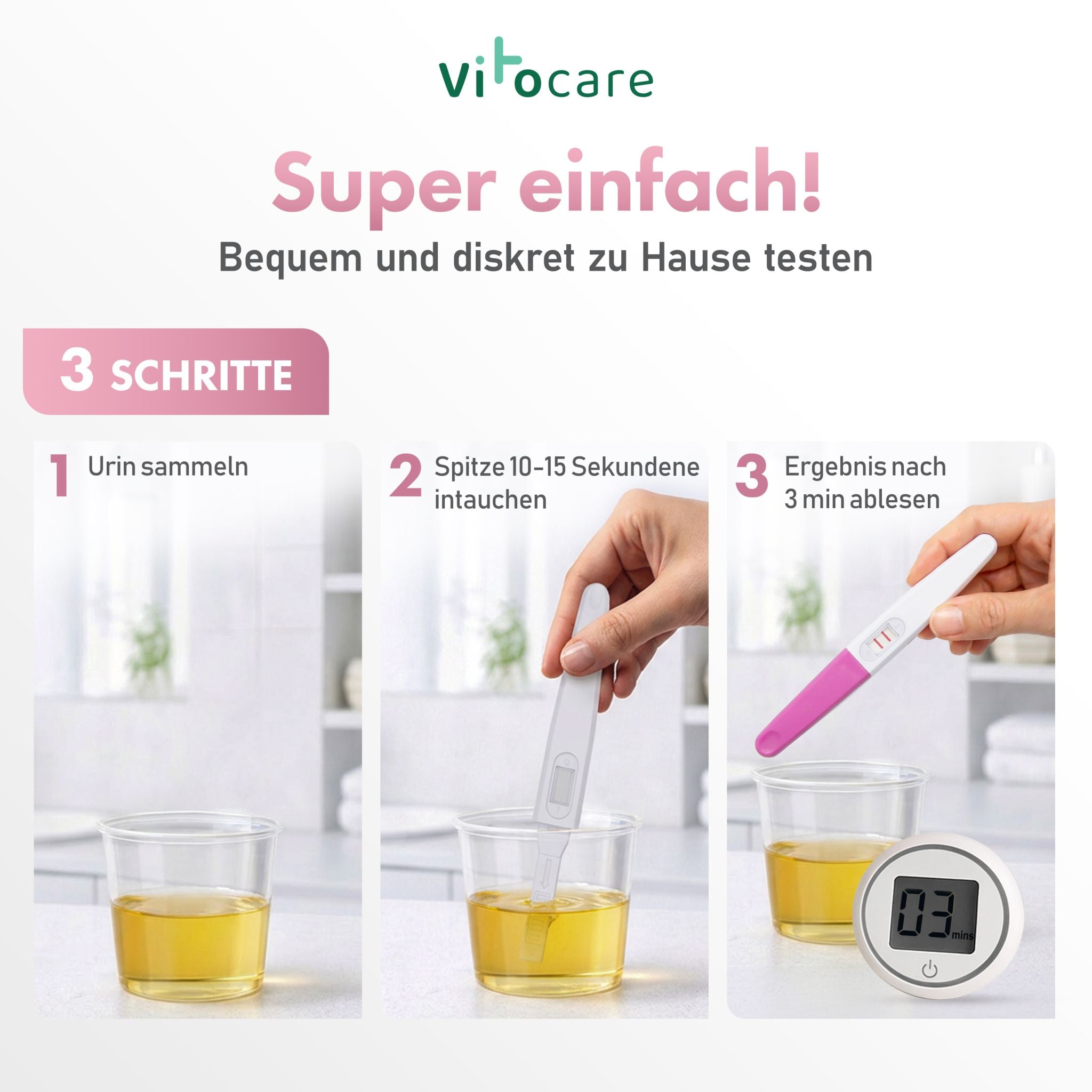 Wechseljahre Test FSH | Menopause Selbsttest f. Zuhause 2x
