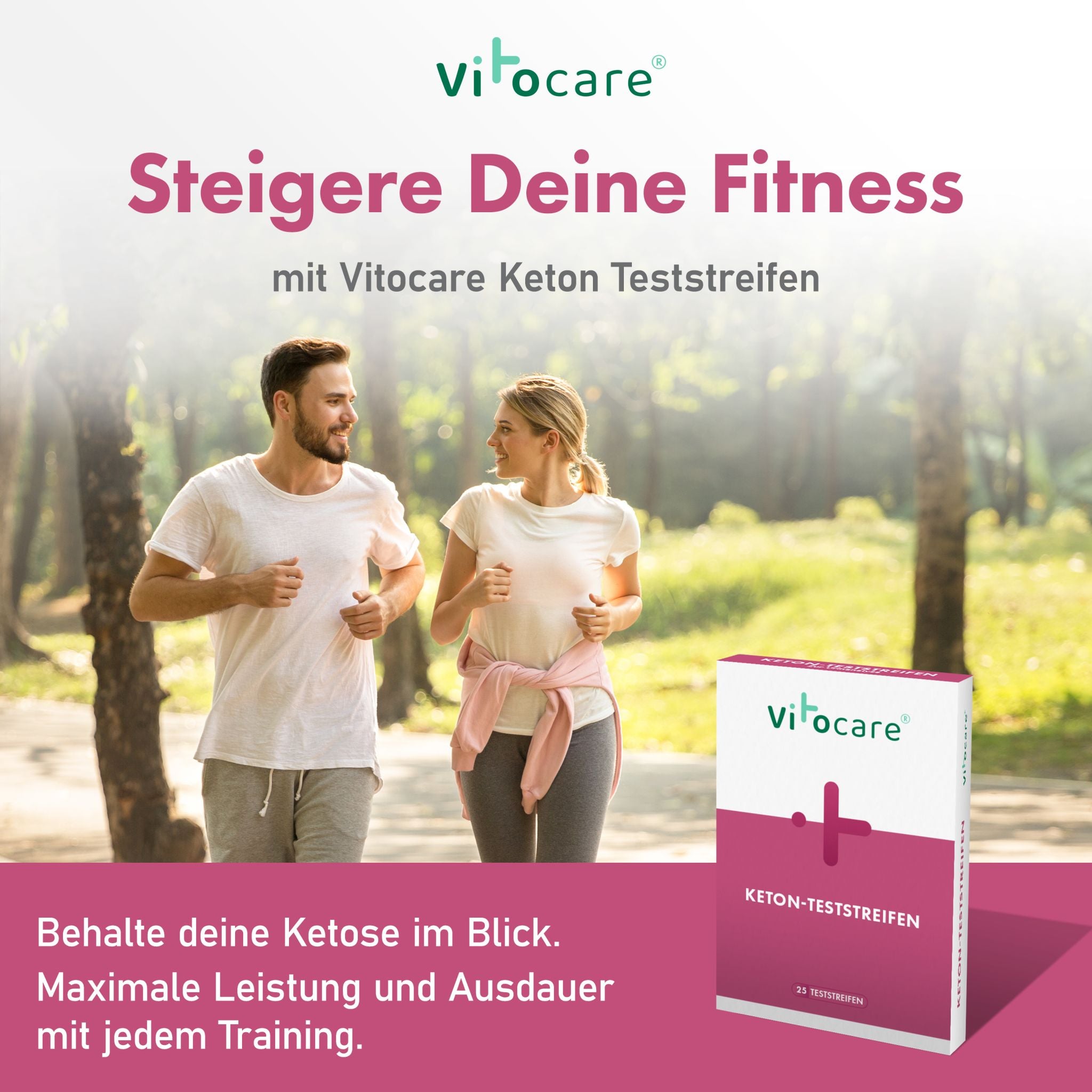 Keton & Keto Teststreifen | Ketose Selbsttest | 25/125 Stk.