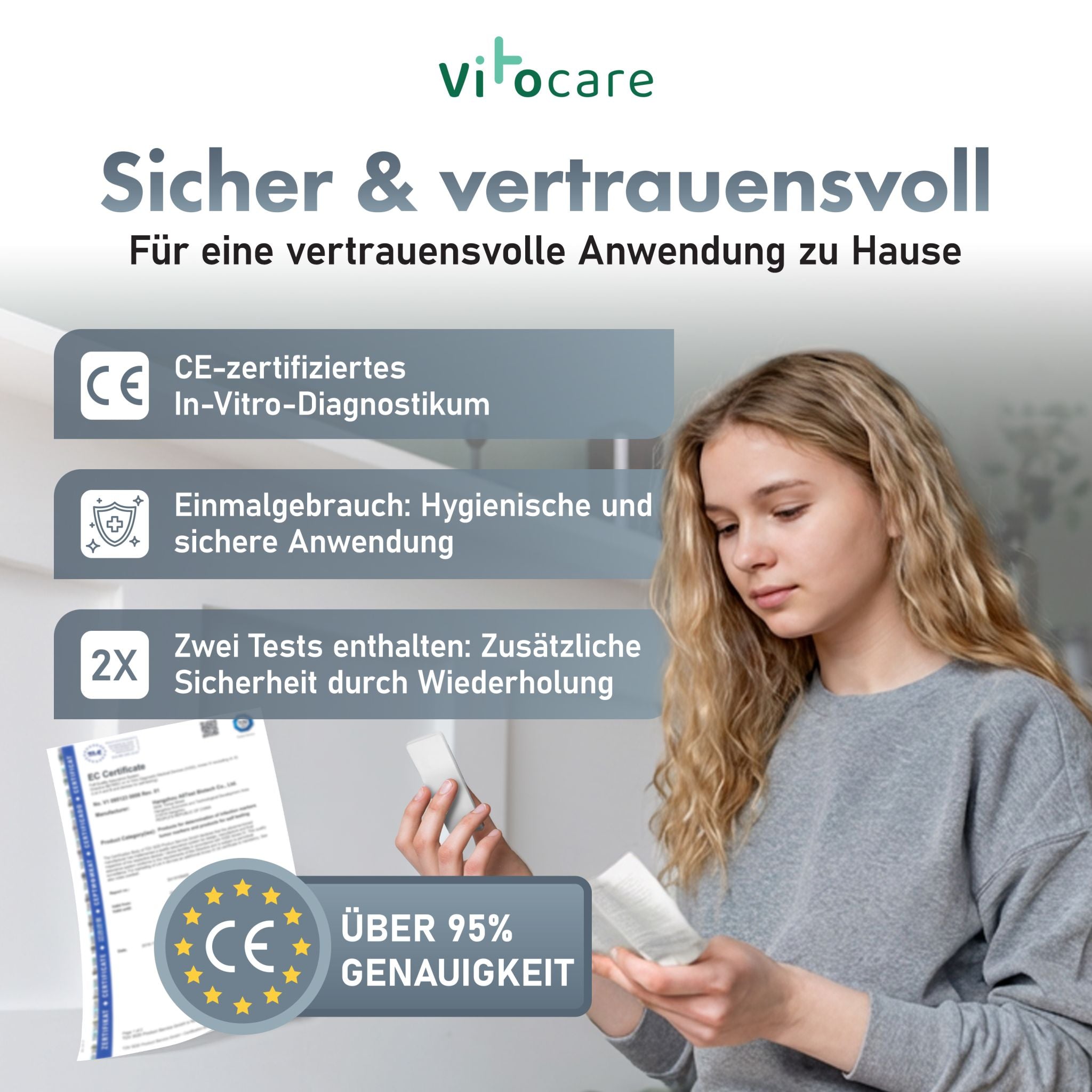 Ferritin Test / Eisentest f. Zuhause | Eisenmangel Schnelltest 2x