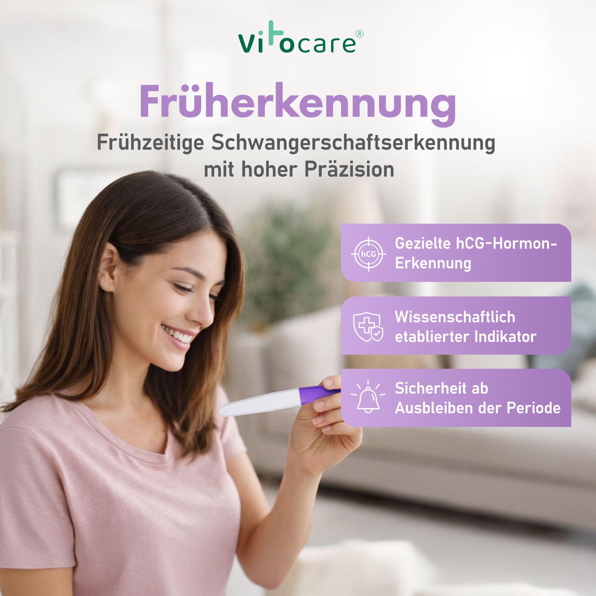 Schwangerschaftstest Frühtest hCG | 5er f. Zuhause